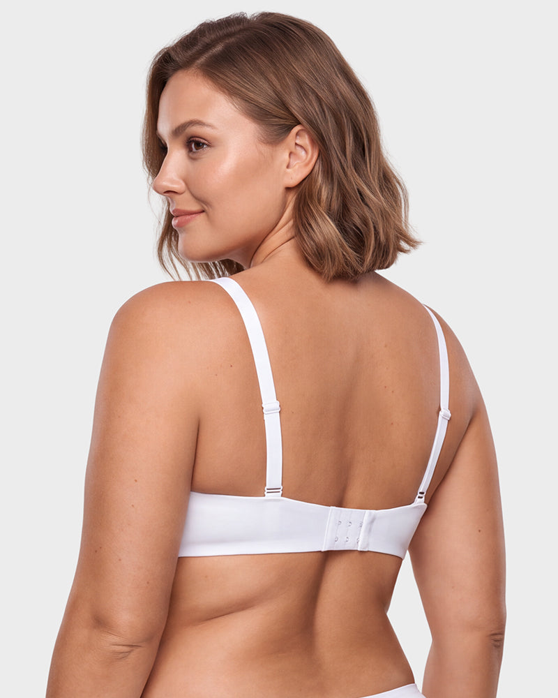 Deep-Plunge Unlined Underwire Bra