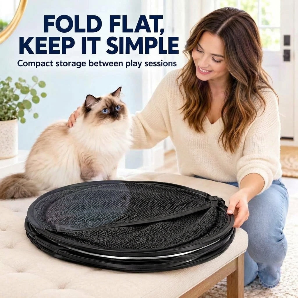Pop-Up Rolling Cat Playpen