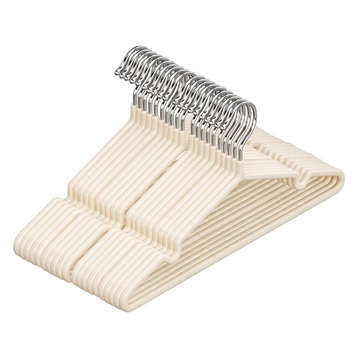 20-Pack: Non-Slip Coated Metal Clothes Hangers, Space Saving
