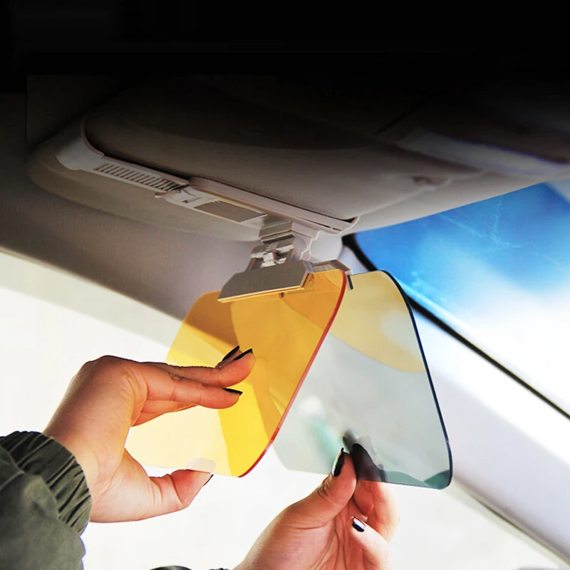 Clip-On Anti-Glare Shield for Safer Driving