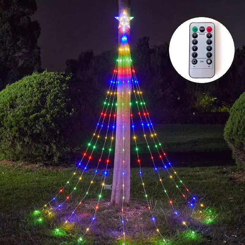 Smart RGB Waterfall Christmas Tree Lights