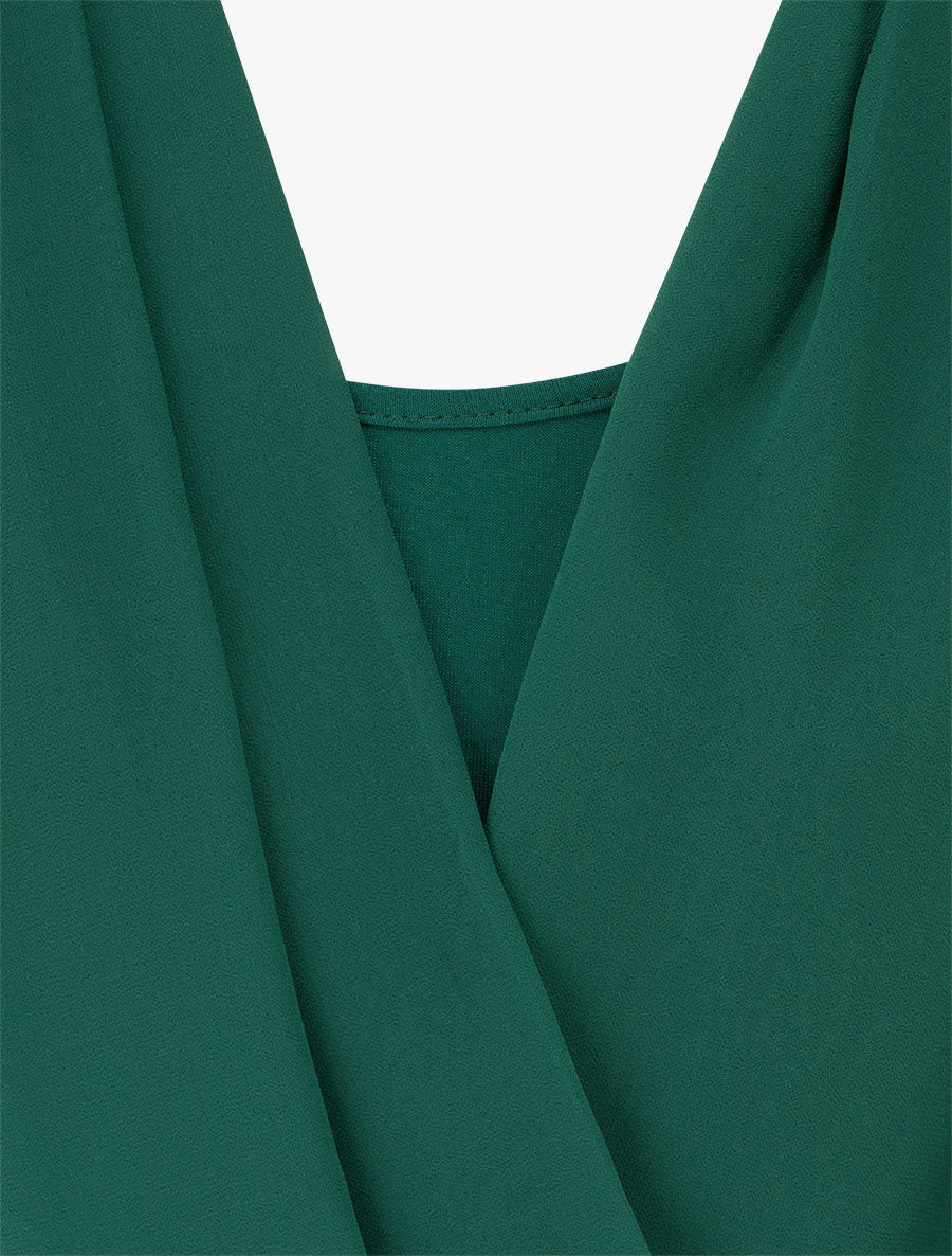 Voile Balloon Top with Long Sleeves