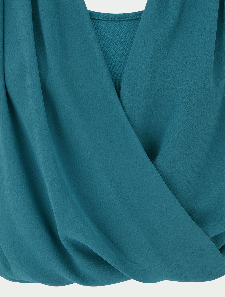 Balloon Top in Voile with Long Sleeves