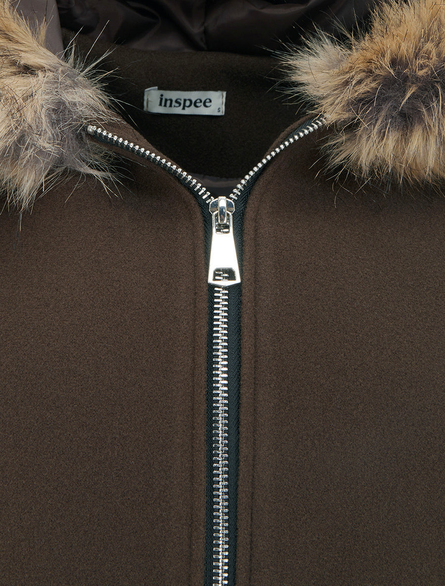Long Faux Fur Coat