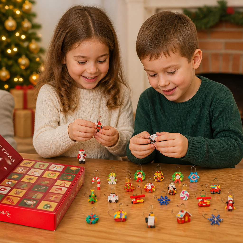 Advent Calendar Building Blocks for Christmas Decorations