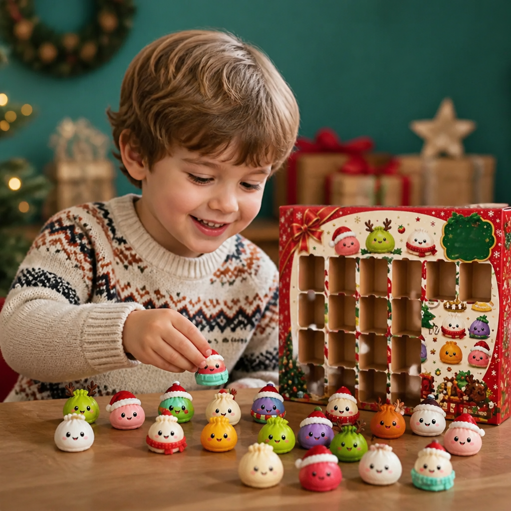 Mini Dumpling Squishy Toy Advent Calendar