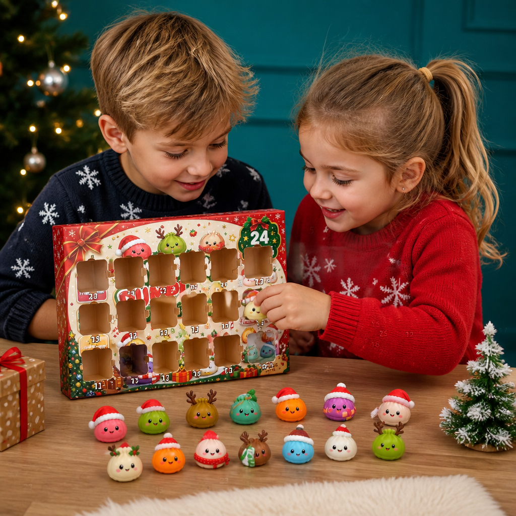Mini Dumpling Squishy Toy Advent Calendar