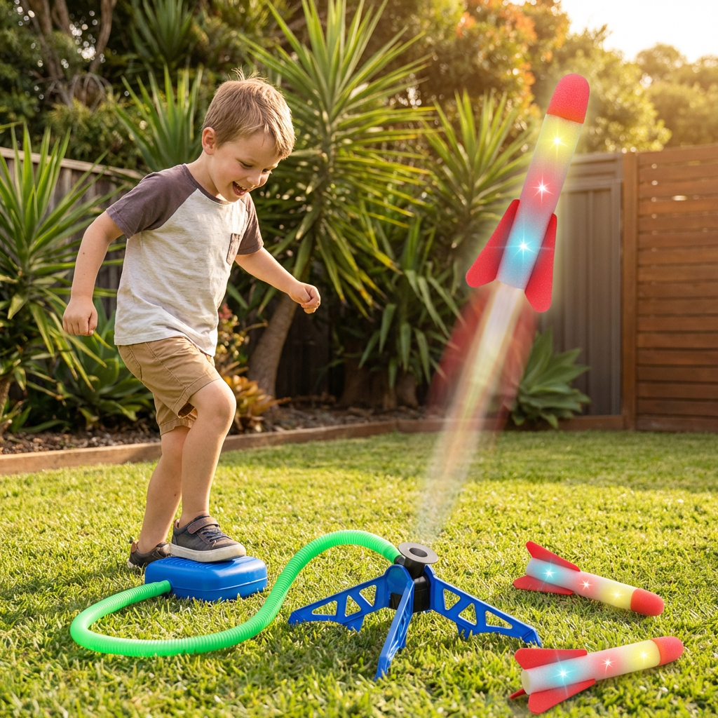Kids Rocket Launcher with Foot Pump