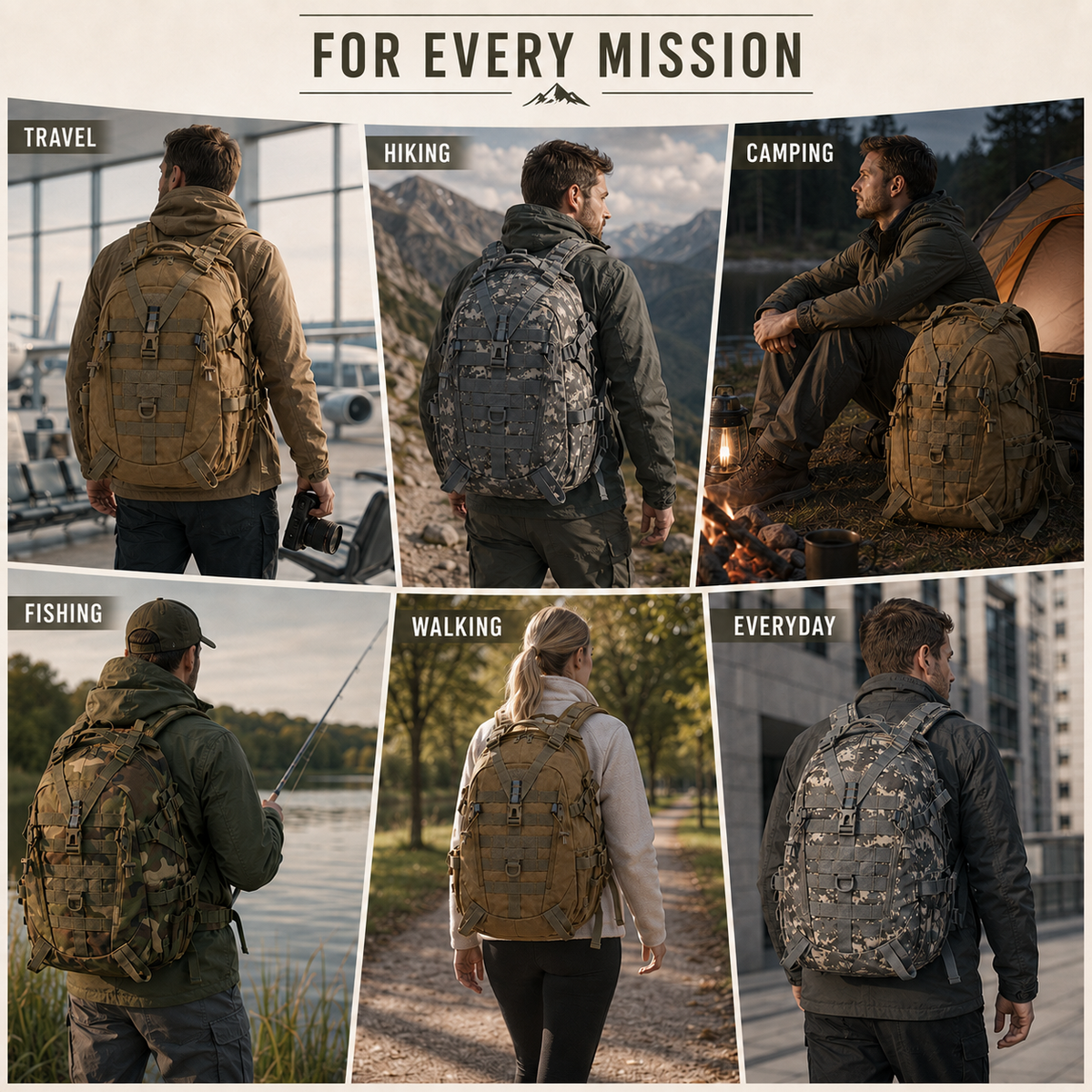 Thrives Outdoor | 40 Litre Tactical Backpack