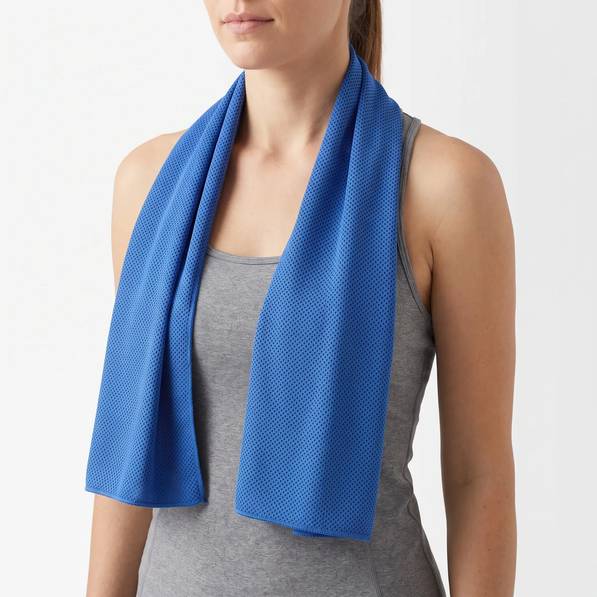 Cooling blankets breathable ice towel with open-weave mesh fabric