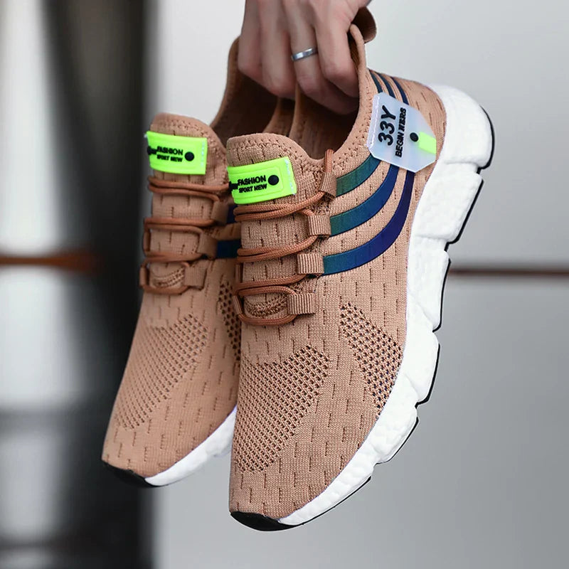 Lightweight breathable sneakers with responsive cushioning and secure lace-up fit