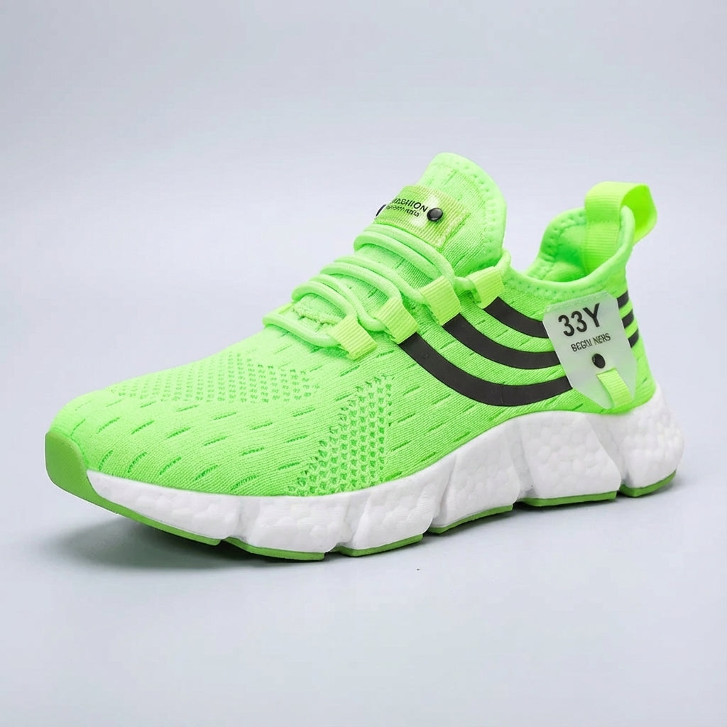 Lightweight breathable sneakers with responsive cushioning and secure lace-up fit