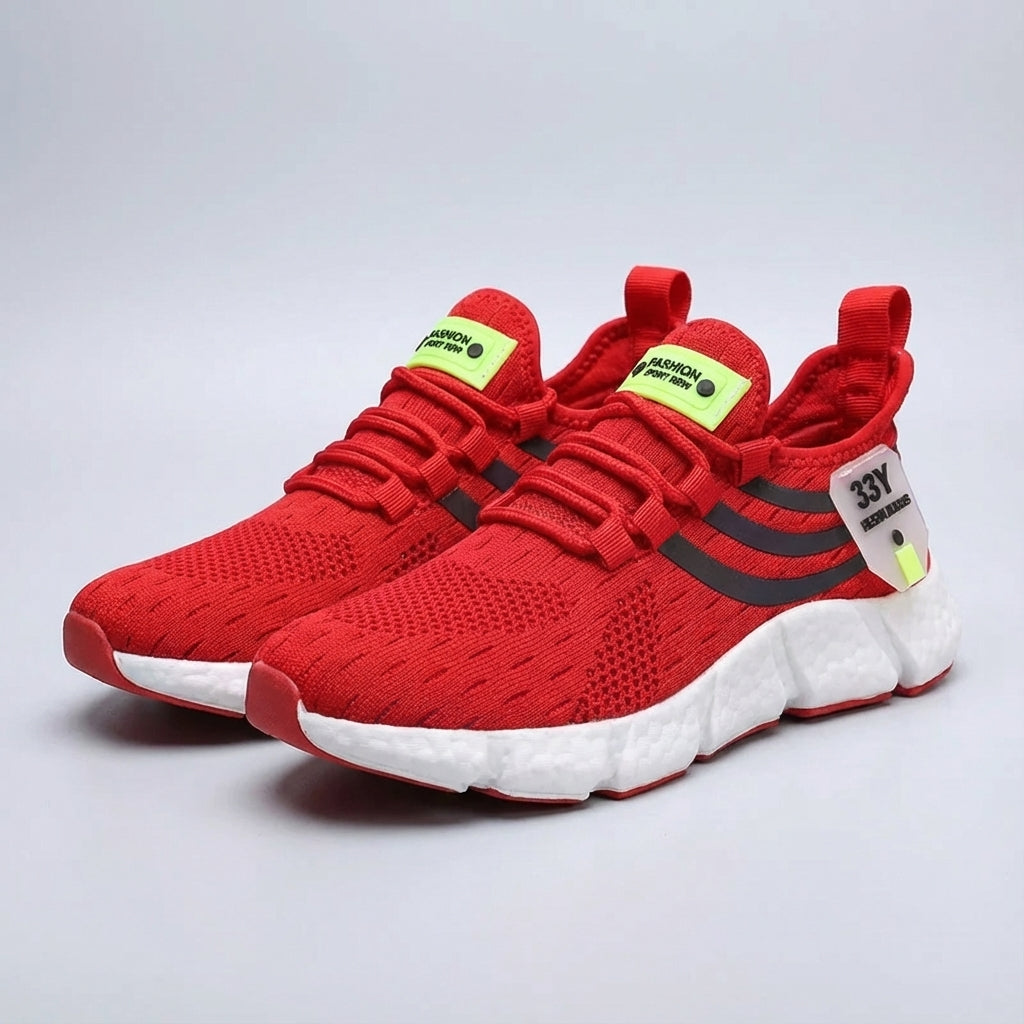 Lightweight breathable sneakers with responsive cushioning and secure lace-up fit