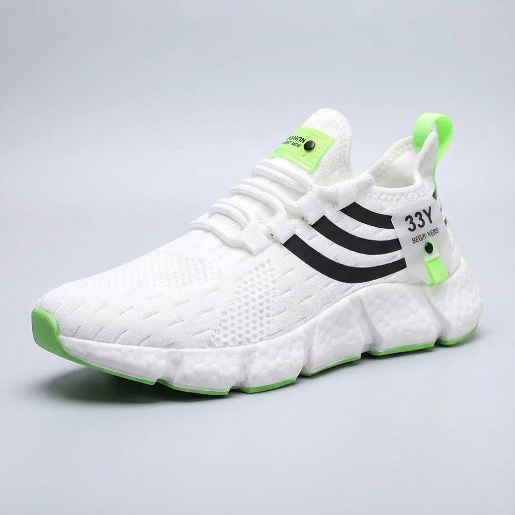 Lightweight breathable sneakers with responsive cushioning and secure lace-up fit