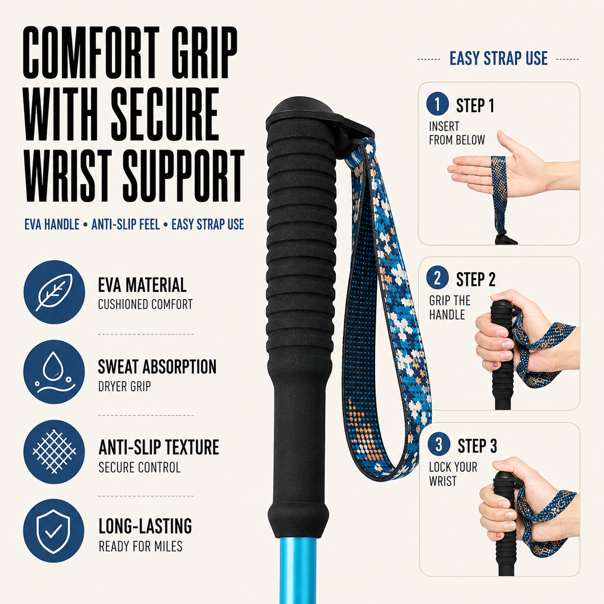 Thrives Outdoor | AllumStride Ultra Light Aluminium Trekking Poles