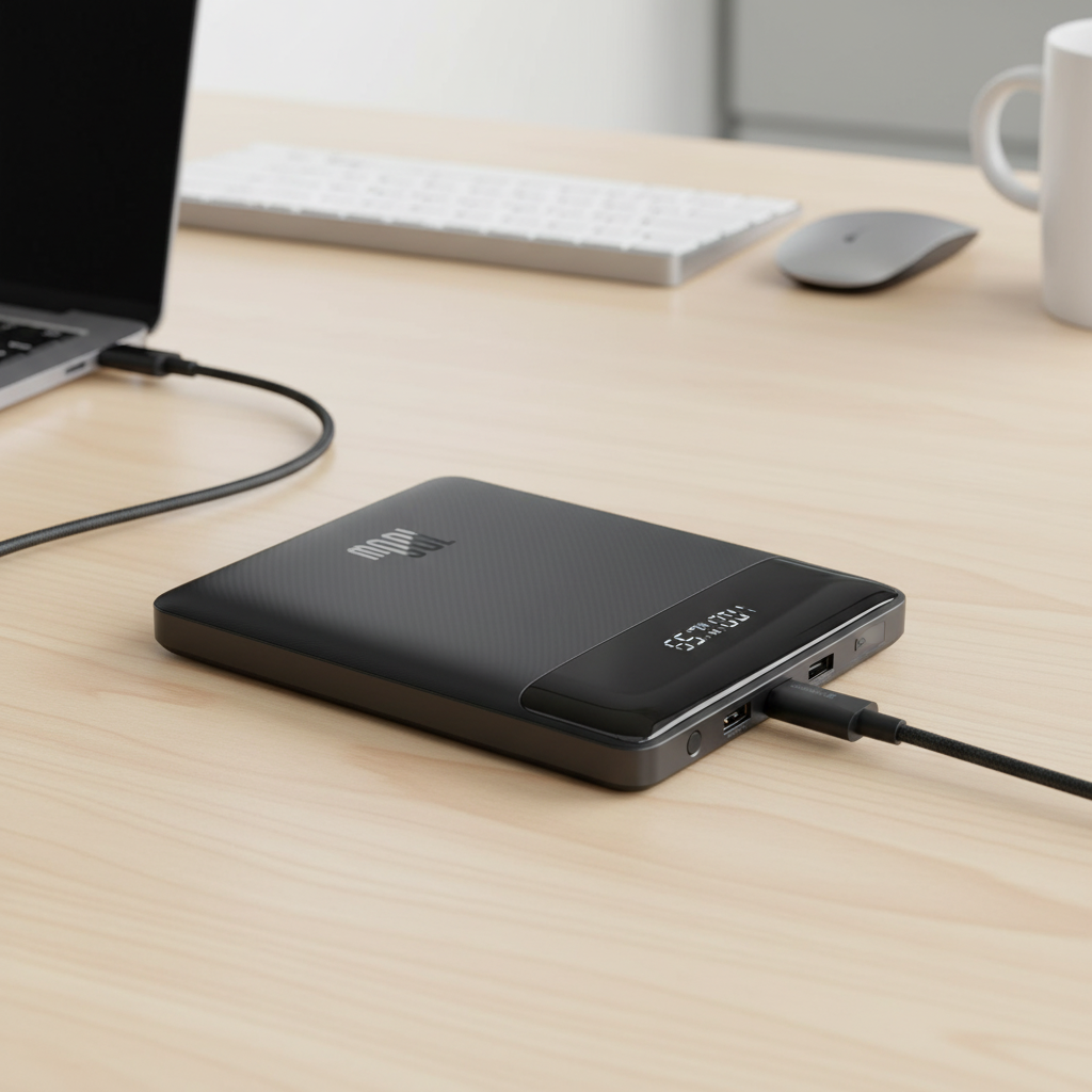 Portable power bank 20000mAh 100W high-performance charger with digital display