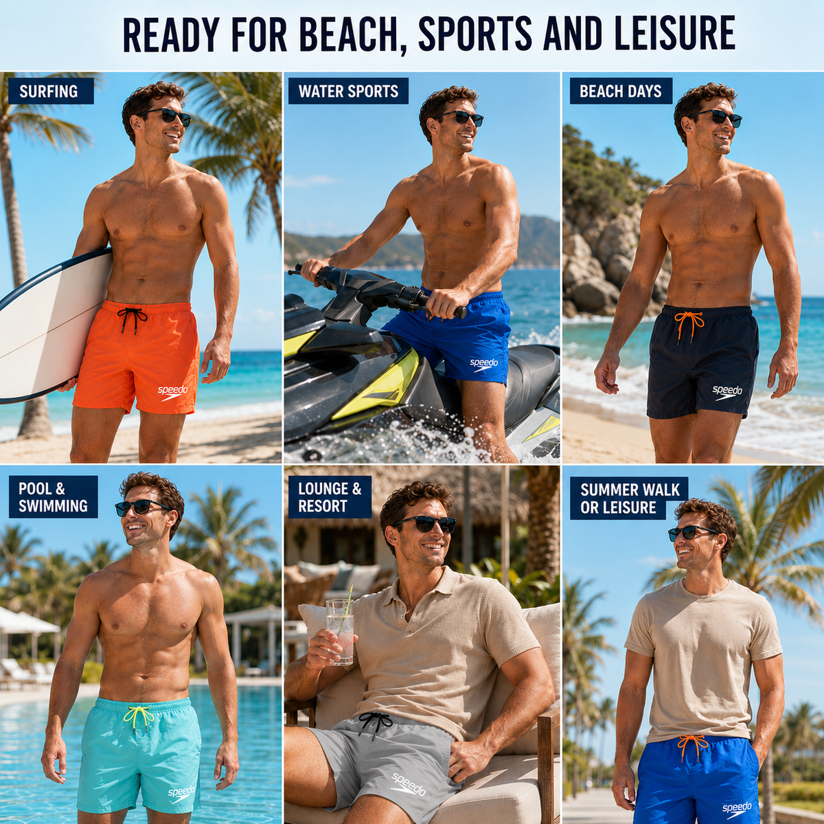 Thrives Outdoor | Aqualuxe Quick-Dry Board Shorts