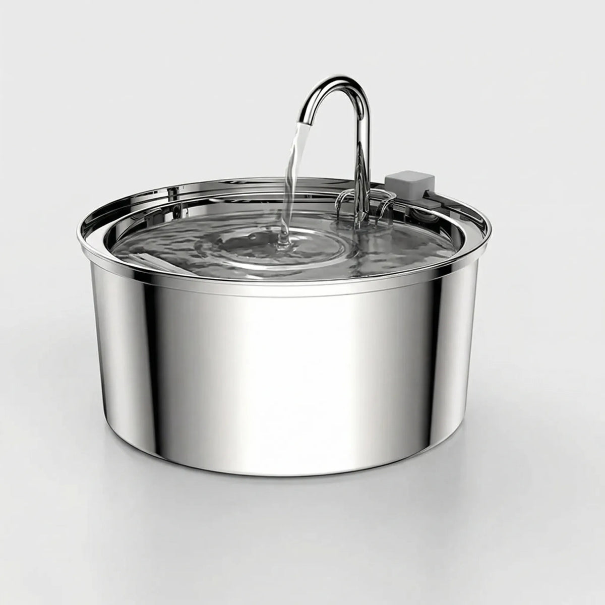 Automatic pet water fountain with built-in filter and flowing water spout