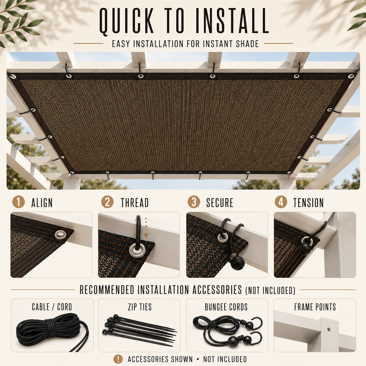 Thrives Outdoor | Aurevo Stretchable Side Shade Panel
