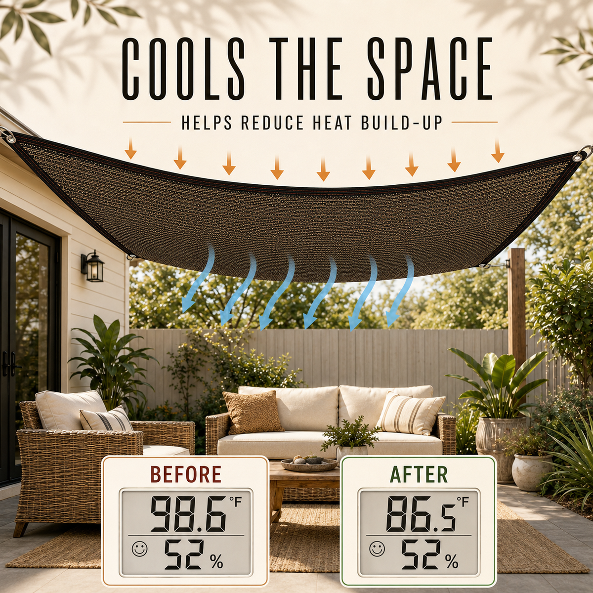 Thrives Outdoor | Aurevo Stretchable Side Shade Panel