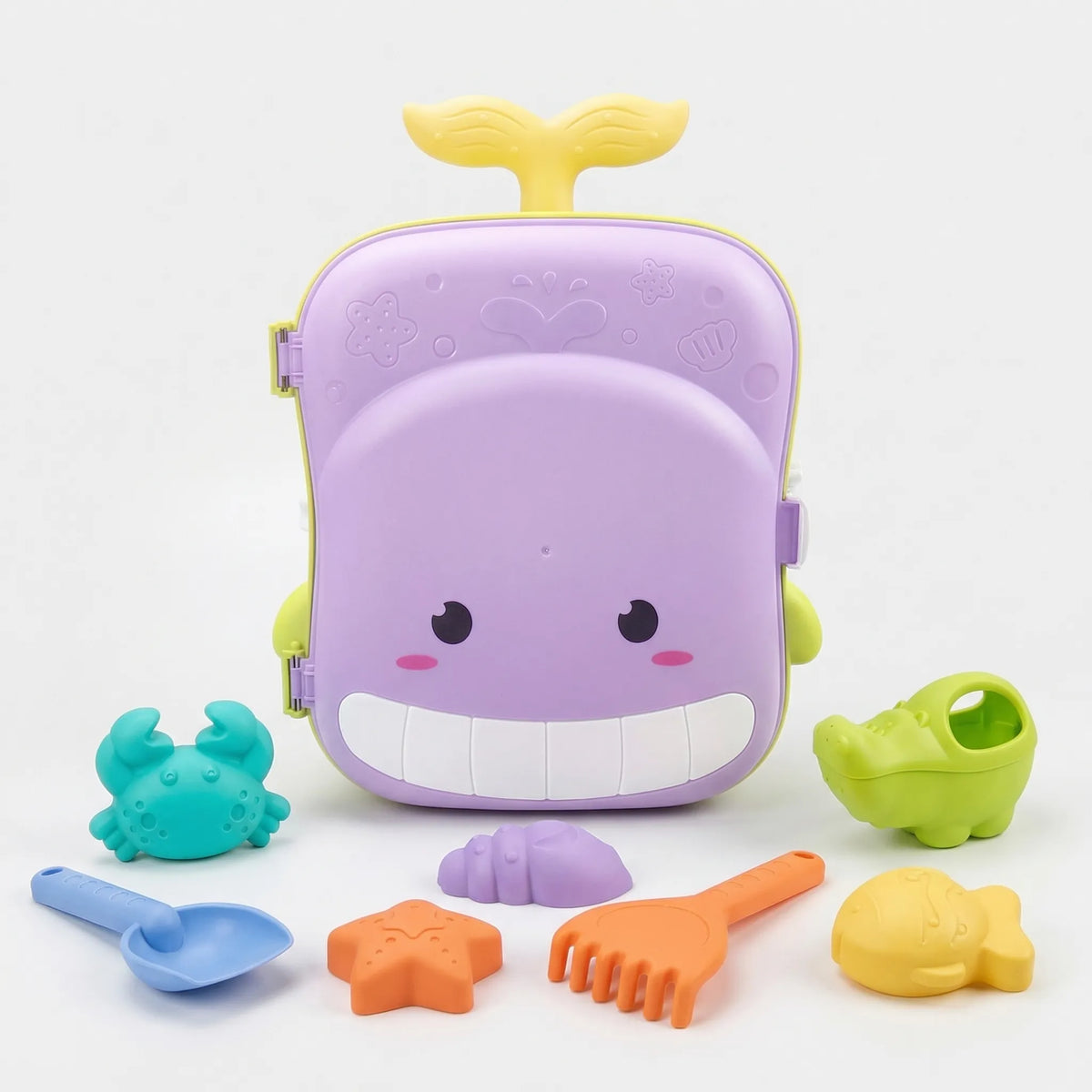 Kids sand and water play set with shovels, buckets and moulds