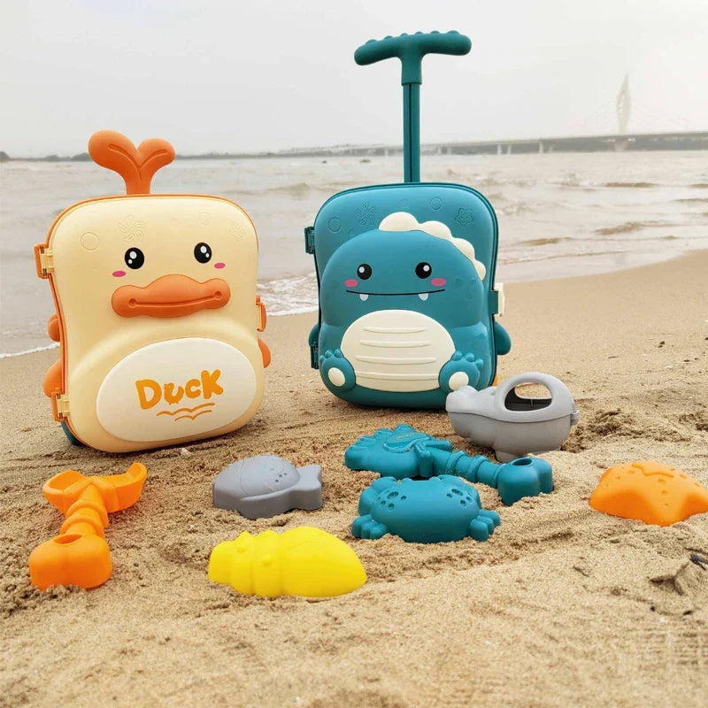 Kids sand and water play set with shovels, buckets and moulds