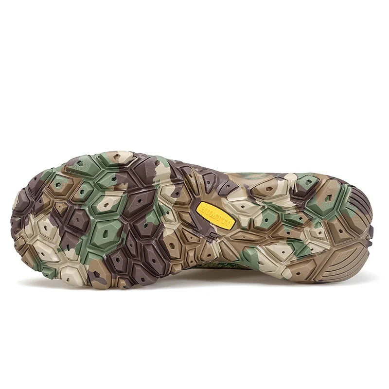 Breathable mesh hiking shoe with non-slip rubber outsole