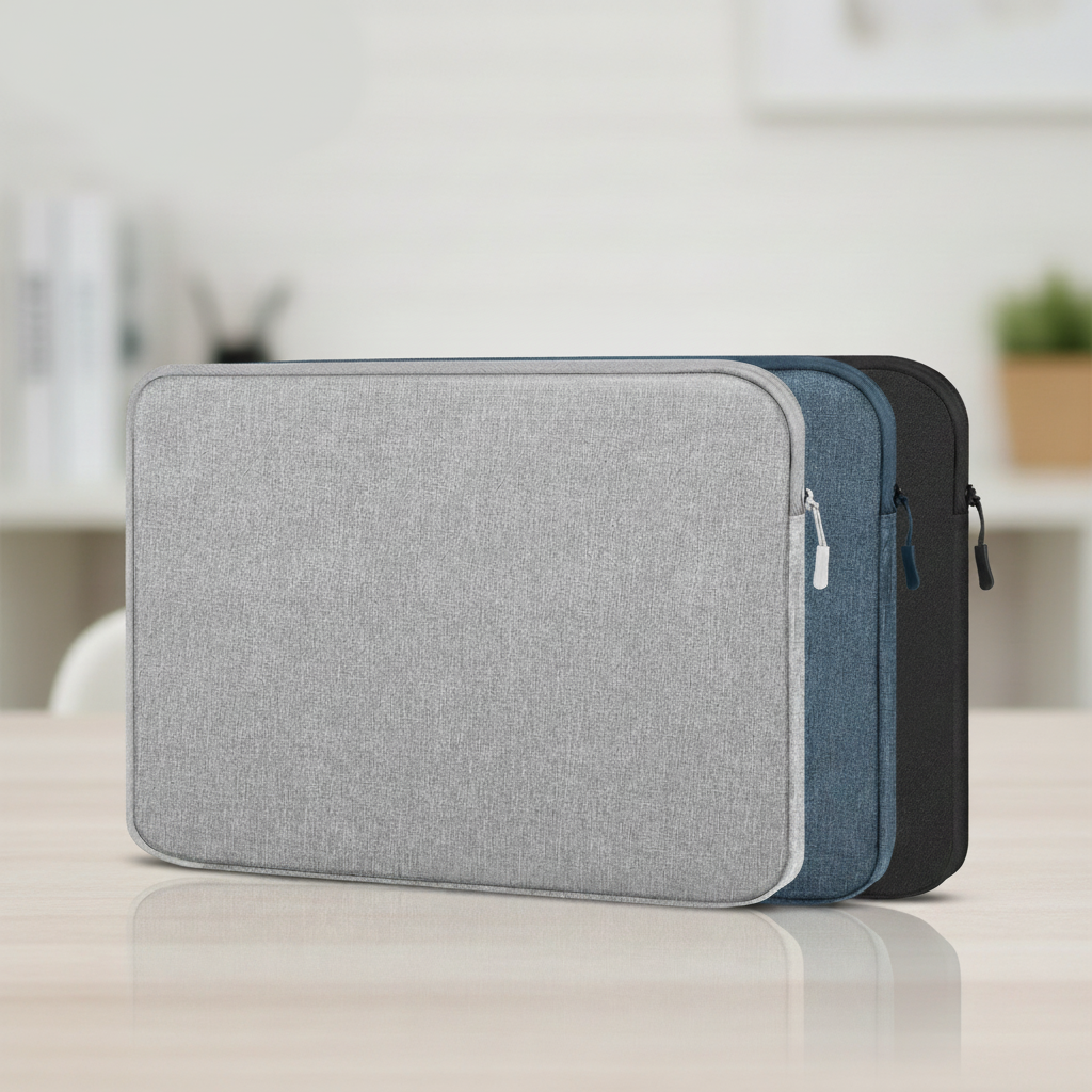 Business slim laptop sleeve nylon water-resistant protection