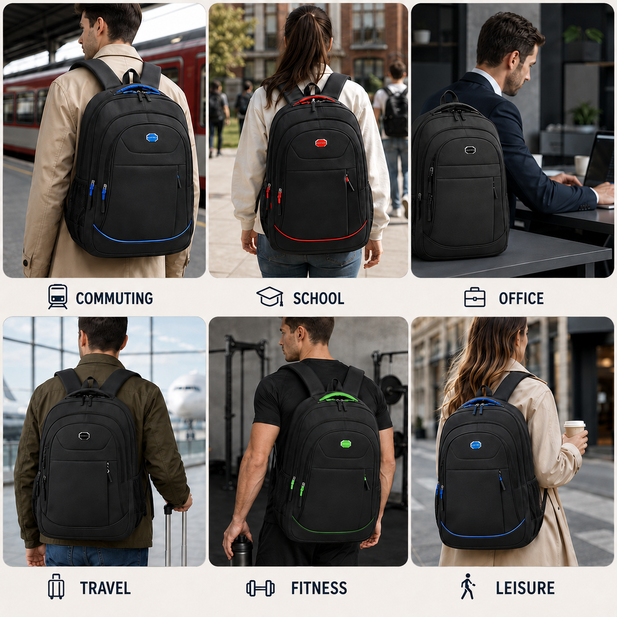 Thrives Outdoor | Carryal Large Capacity Multi-Compartment Backpack