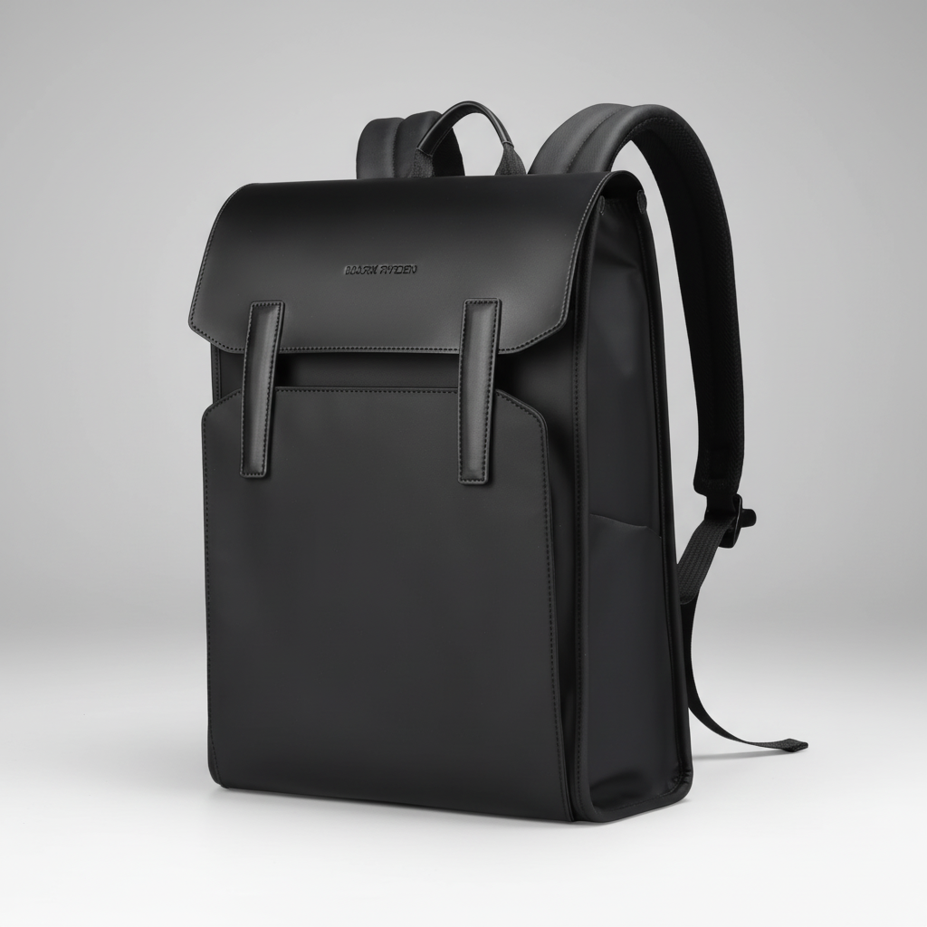 Structured laptop rucksack with Oxford material and padded compartment