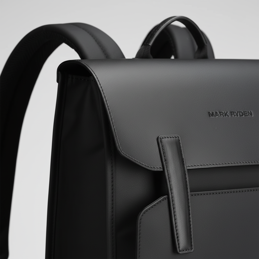 Structured laptop rucksack with Oxford material and padded compartment