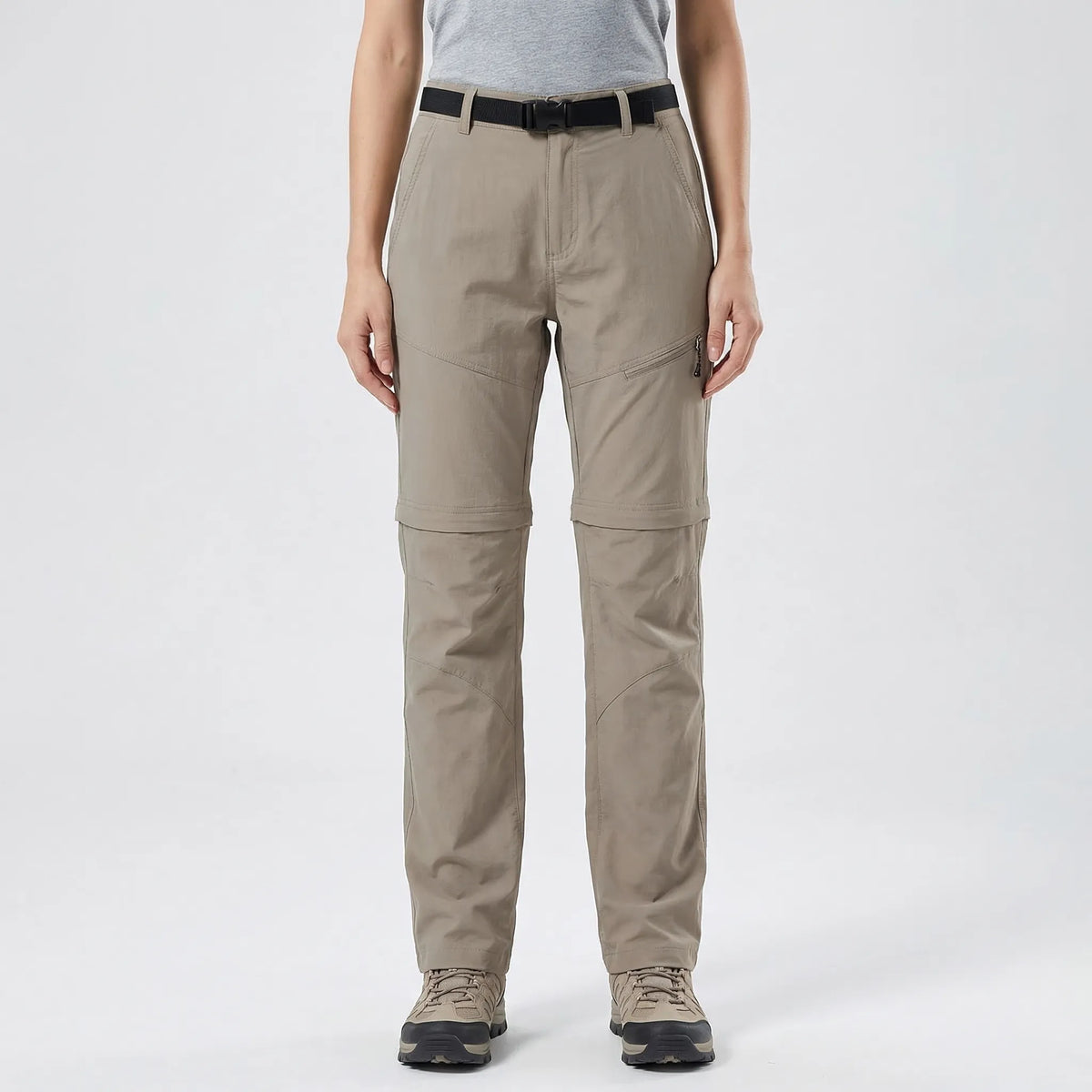 Women's zip-off outdoor trousers quick-dry breathable fabric