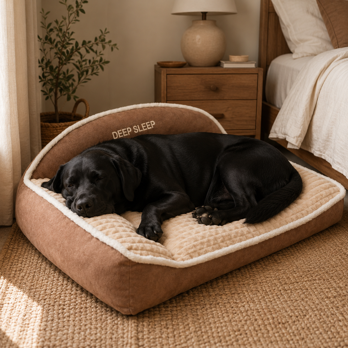 Thrives Outdoor | Dozewick Orthopedic Sofa Dog Bed for Large Dogs