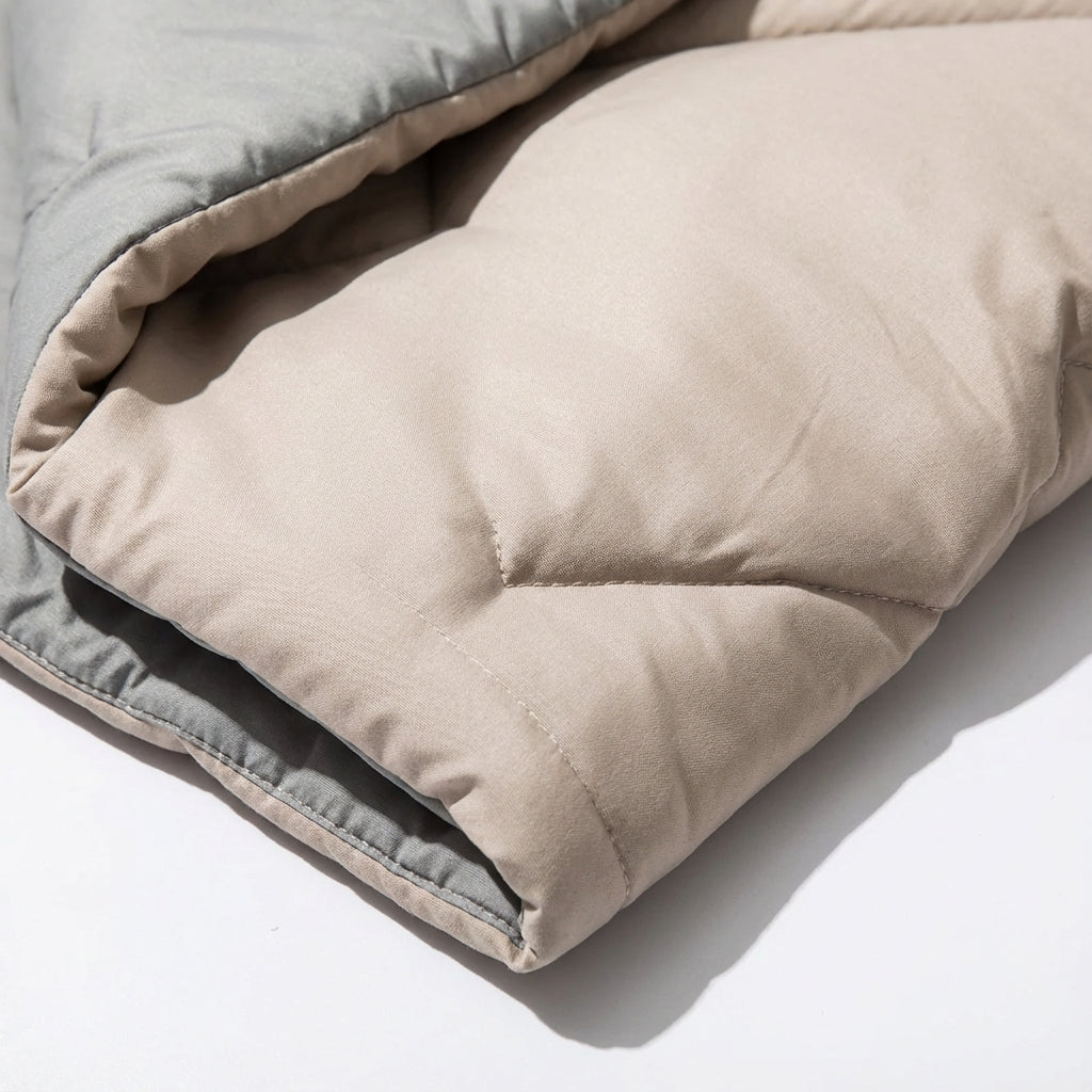 Portable rectangular sleeping bag with pillow and blanket