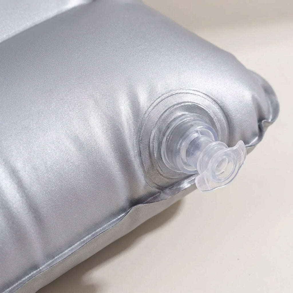 Inflatable travel pillow compact camping cushion ultralight portable