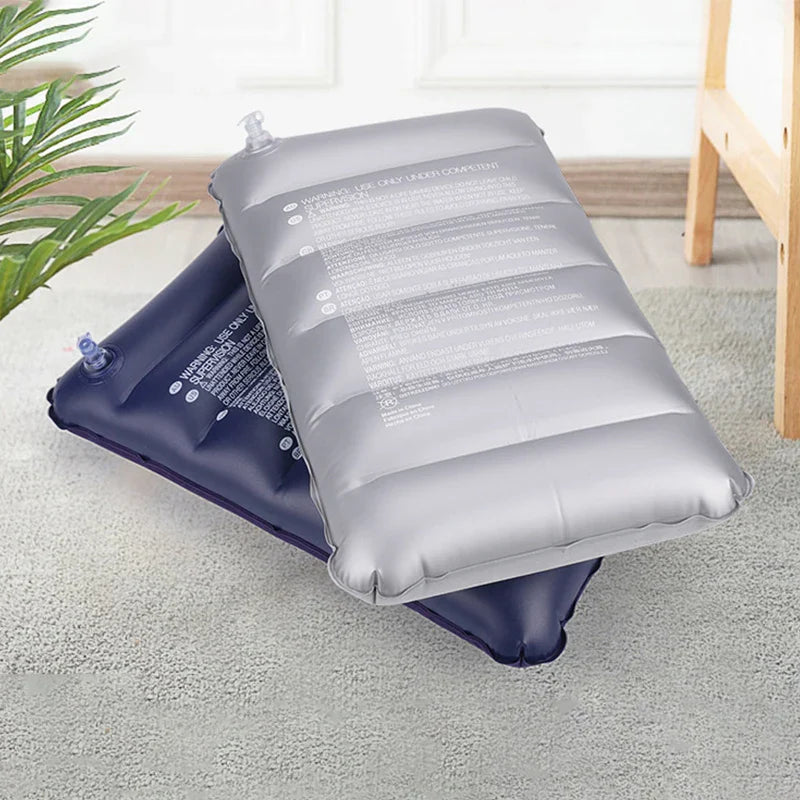 Inflatable travel pillow compact camping cushion ultralight portable