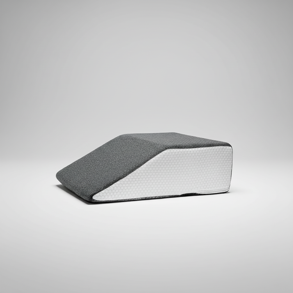 Memory foam leg wedge pillow with breathable removable cover