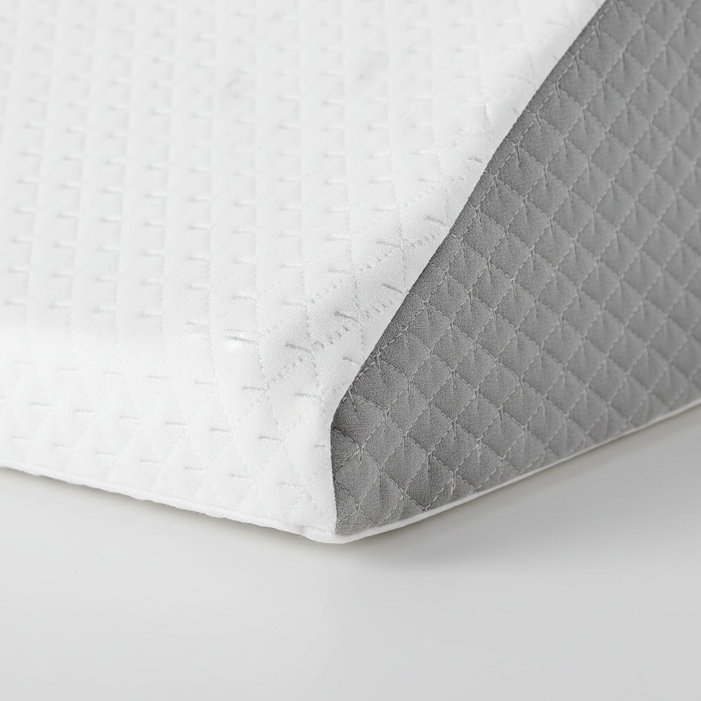 Memory foam leg wedge pillow with breathable removable cover