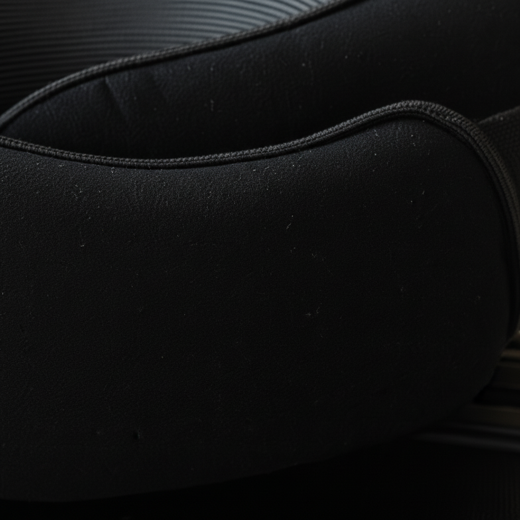 U-shaped travel neck pillow with memory foam and breathable cotton cover
