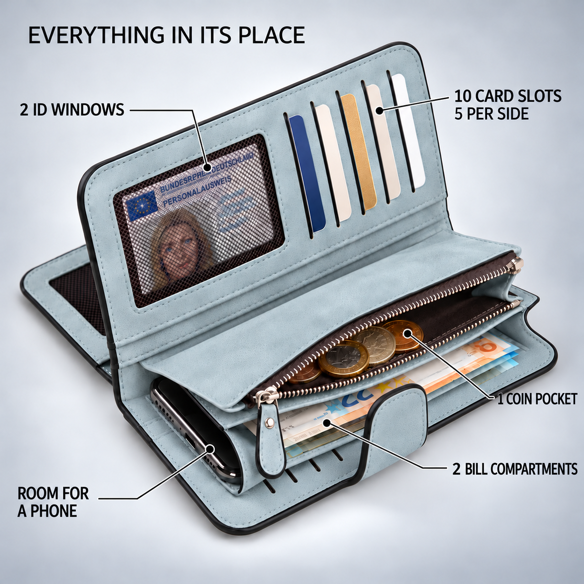 Thrives Outdoor | Feminex Long Fashion Women's Wallet