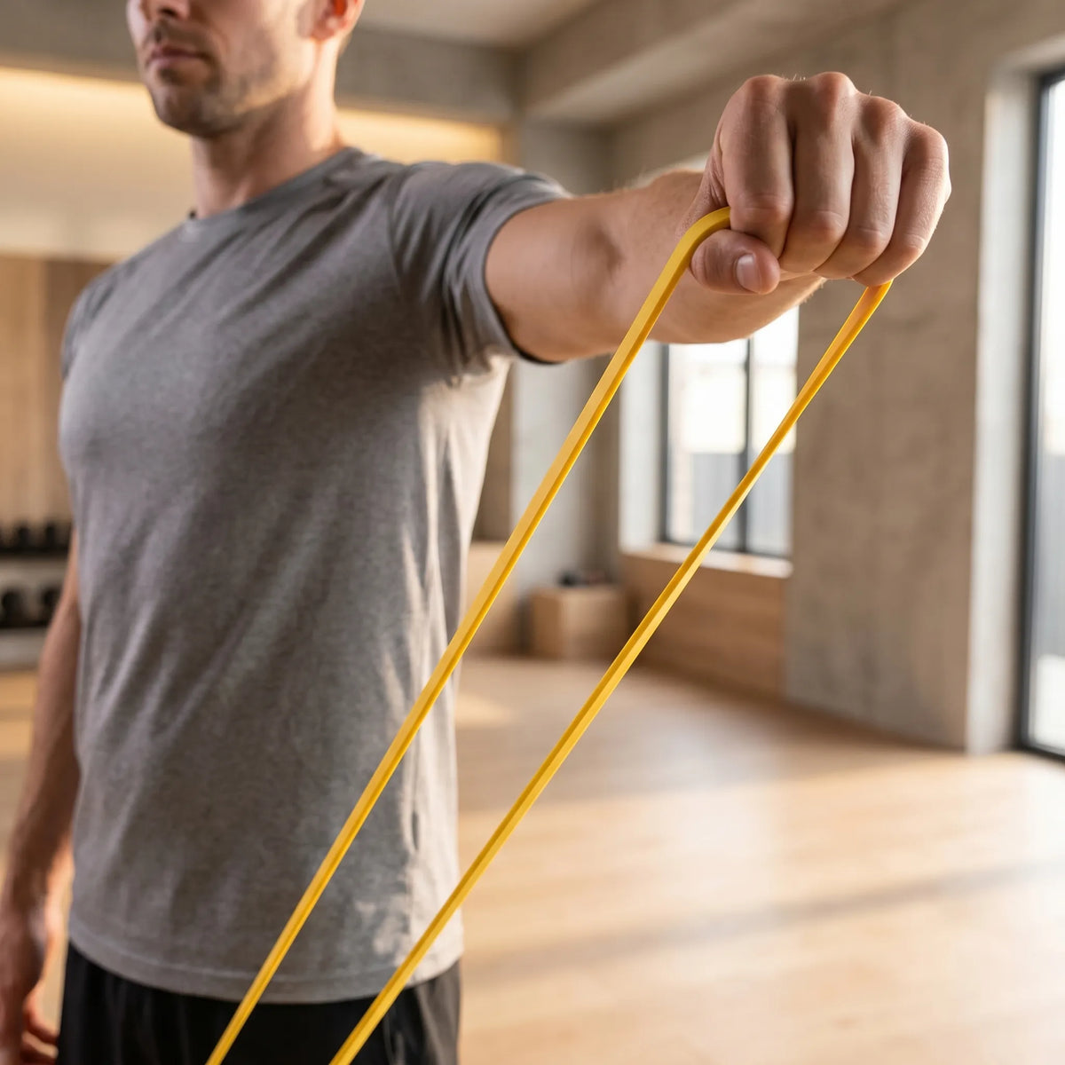 Continuous resistance bands with multiple tension levels for home workouts