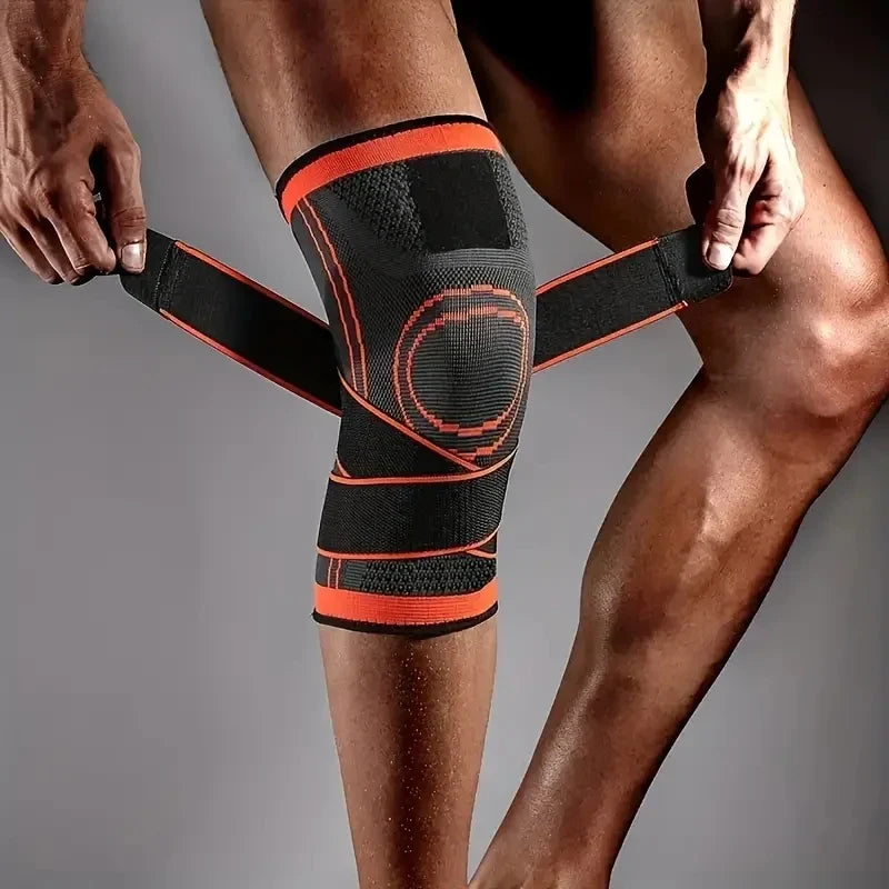 Compression knee sleeve for sport, running, and weightlifting