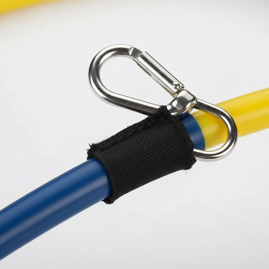 Resistance bands set with handles, ankle straps and door anchor