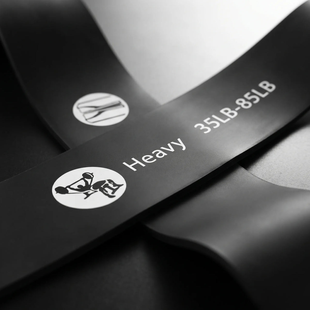 Heavy duty loop resistance band set with 5 resistance levels and carry bag