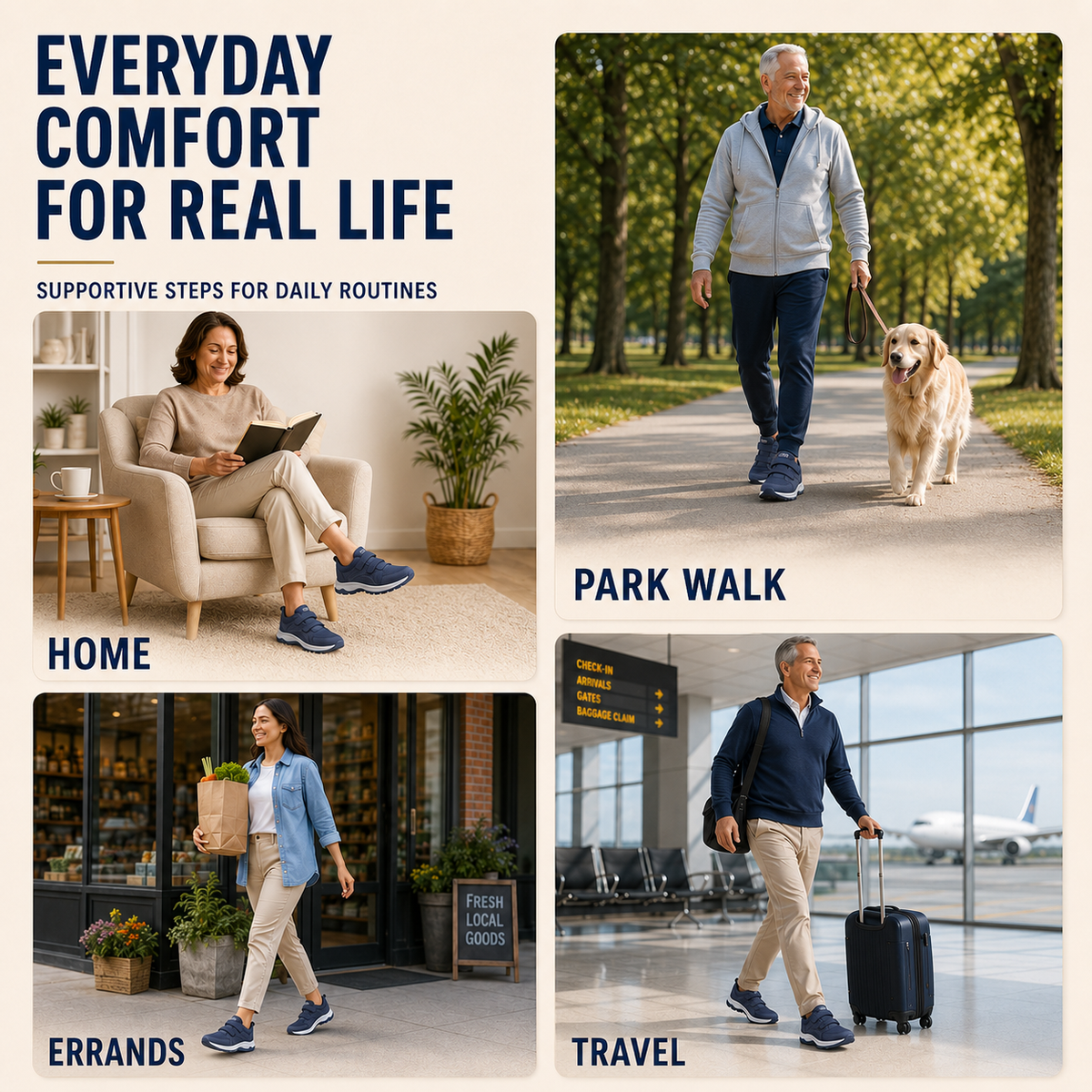 Thrives Outdoor | Flexovan Wide Fit Orthopaedic Walking Shoe