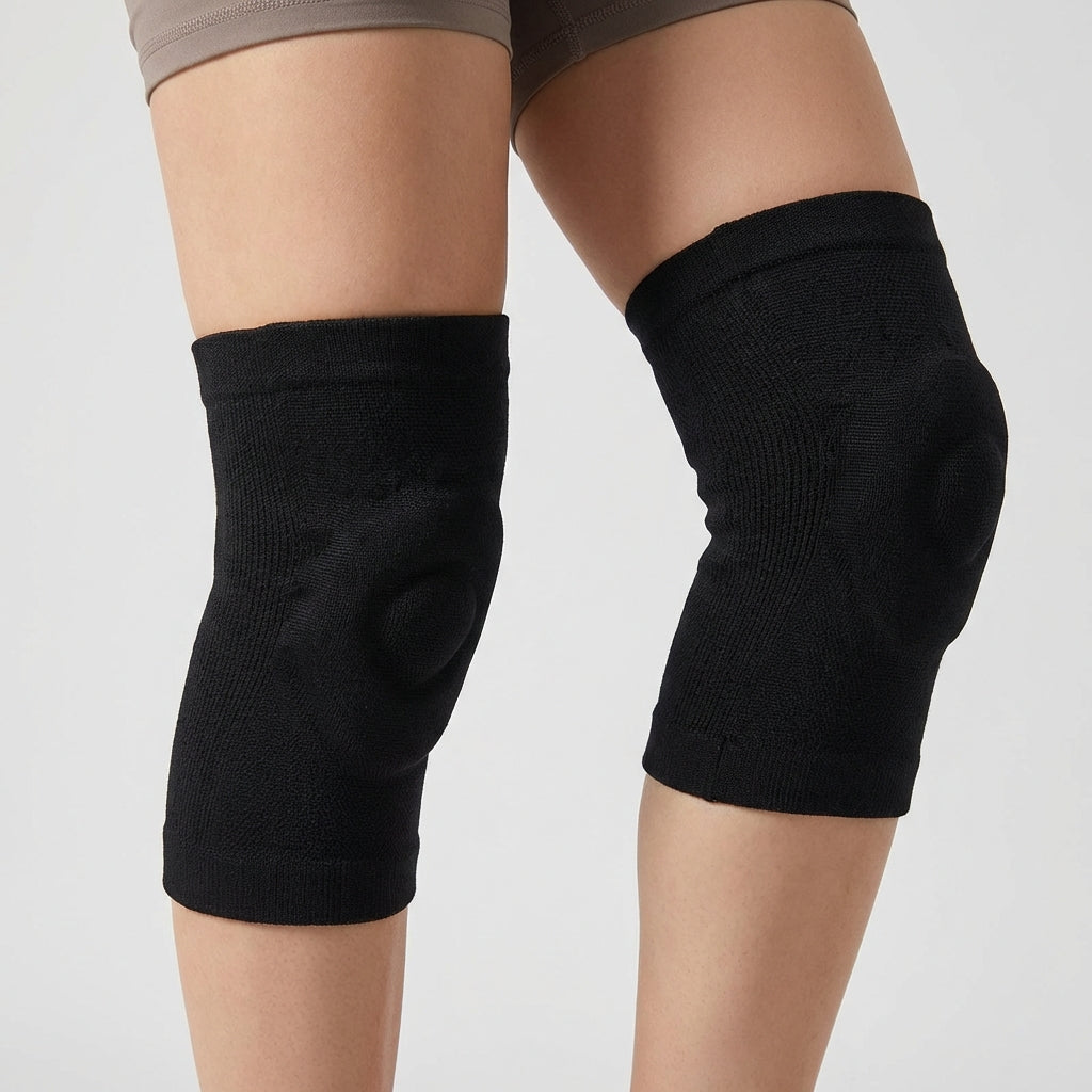 Slim cushioned knee sleeve for sports and joint support