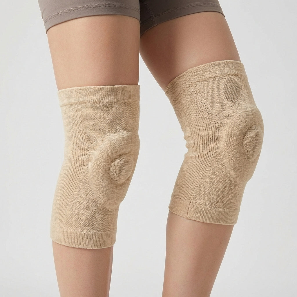 Slim cushioned knee sleeve for sports and joint support