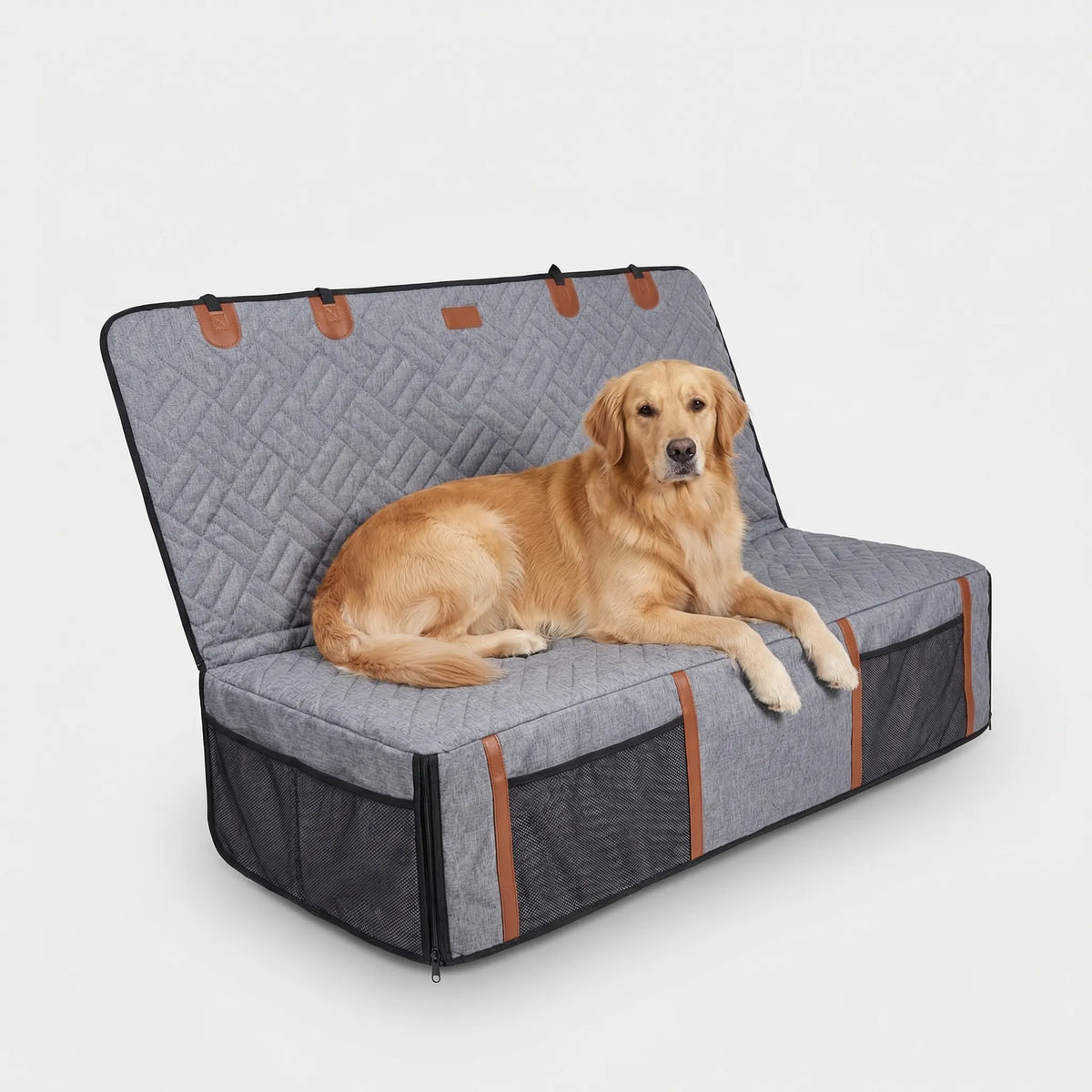 Dog car seat cover waterproof hammock style non-slip underside