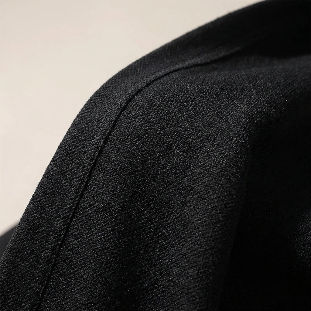 Men's slim open front knit cardigan with lightweight breathable layer