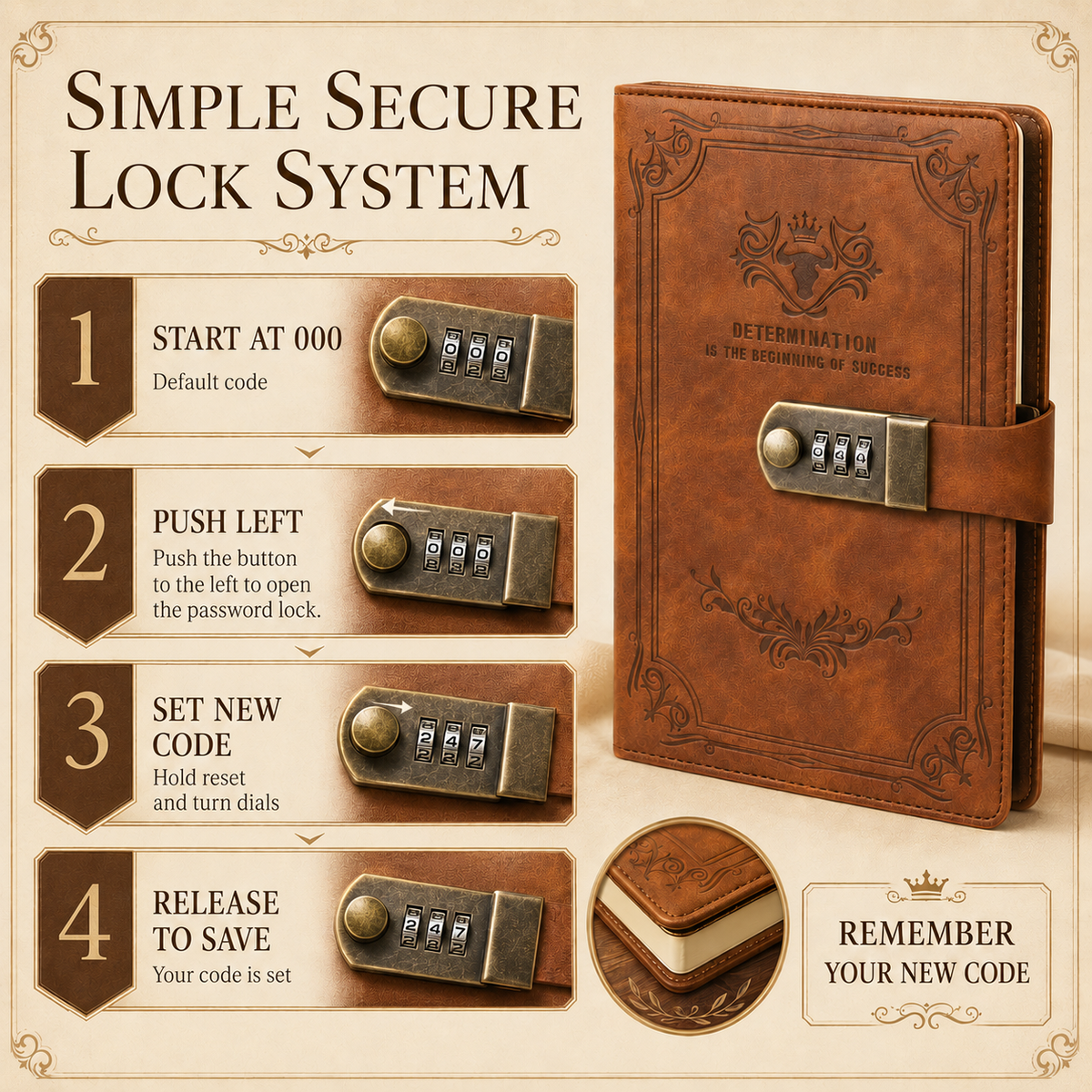 Thrives Outdoor | Lockwell A5 Lockable Journal